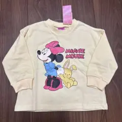 ミニーマウス トレーナー クリームイエロー色