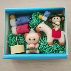 羊毛フェルト 端午の節句　動物とキャラクターセット