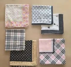 CELINE & BURBERRY ハンカチセット６枚