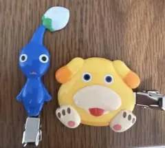 青ピクミン　オッチン　ヘアクリップ2個セット