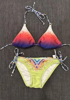 Pink & Pine グラデーションビキニ M