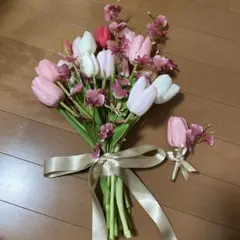 【本日限定値下げ】ウェディングブーケ　ブートニア