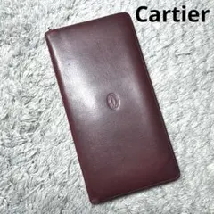 Cartier カルティエ 長財布 マストライン ボルドー レザー