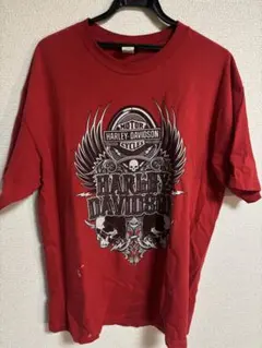 Harley-Davidson レッド Tシャツ XLのサムネイル