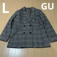 新品未使用GUジーユーダブルブレストテーラードジャケットLレディース