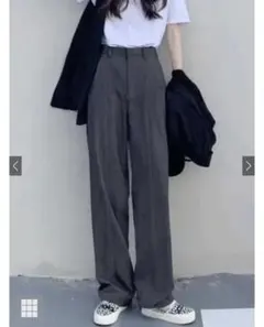 GRL センタープレスストレートパンツ Sサイズ　ai07