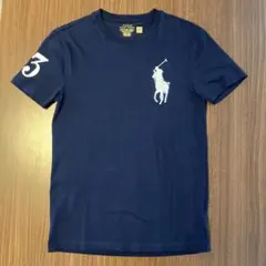 【美品 XS】ポロラルフローレン Tシャツ ネイビー ビッグポニー 半袖 紺のサムネイル