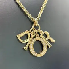 Christian Dior ディオール ロゴ スイングチャーム ネックレス