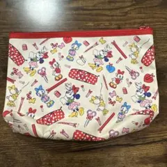 ミニーマウス デイジーダック フラットポーチ