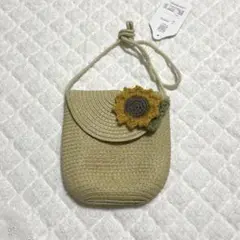 新品　タグ付き　mamaraku　ポシェット　バック　　ひまわり　花柄　キッズ