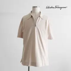 Salvatore Ferragamo ハーフジップポロシャツ　イタリア製のサムネイル