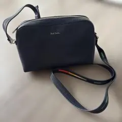 美品 ポールスミス ショルダーバック カメラバッグ マルチストライプ ラベンダーのサムネイル