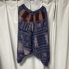 新品未使用品♪ 幾何学模様 サルエルパンツ ユニセックス ゆるダボ