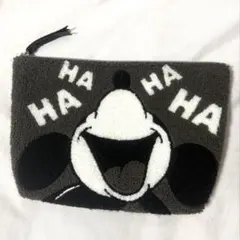 Disney ミッキーマウス さがら刺繍ポーチ デザインポーチ