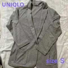 UNIQLO レディースジャージージャケット グレーＳ