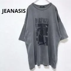 ジーナシス 90sグラフィック Ｔシャツ オーバーサイズ グレー