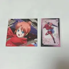 神楽(銀魂) 吉原大炎上 アニメイト 箔押しスクエアカード 特典 クリアシート