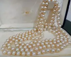 S 真珠推測 パールデザイン ロング ネックレス