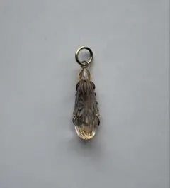 agete K10 花模様 透かしチャーム