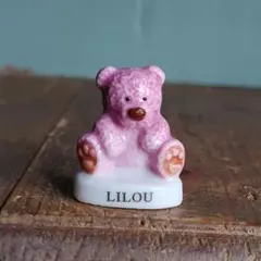 フェーブ　クマのドゥドゥ⑦　フランス雑貨ガレット置物陶器ミニチュアテディベア