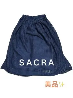 sacra サクラコットンエンブロダイリーフレアスカート黒フリーサイズ裏地付きのサムネイル