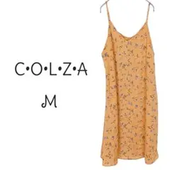B175【COLZA】花柄 ミニワンピース M カジュアル 可愛い ゆったり