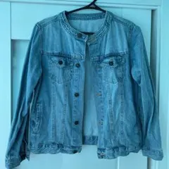 ライトブルーデニムジャケット Gジャン デニムジャケット