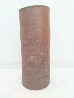 難波周作 備前焼 耳付花入（大） 花器 フラワーベース 花瓶 花生 華