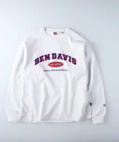 BEN DAVIS ロングスリーブ Tシャツ ホワイト