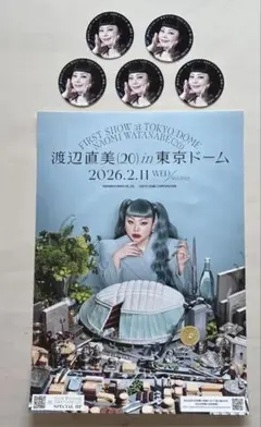 渡辺直美　東京ドーム公演 特製ステッカー　リーフレット