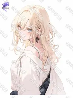 kokoshop オリジナル　人物ステッカーNo.691