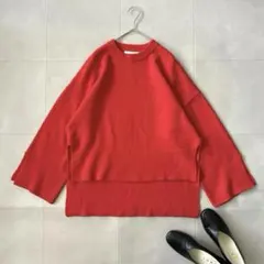 Nyatto7様専用♡ENFOLD ウール天竺 スリットボックプルオーバーニット