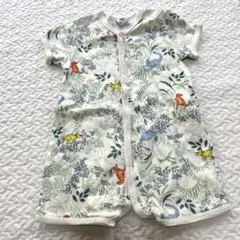 Petit Bateau 動物柄ロンパース 12m/74cm