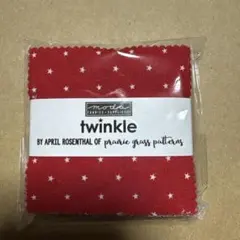Moda Twinkle 赤地に白い星柄 42枚