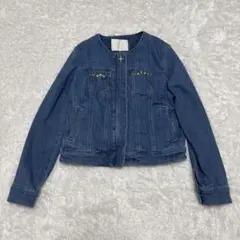 Feroux フェルゥ ☆ オンワード樫山 ビジューデニムジャケット