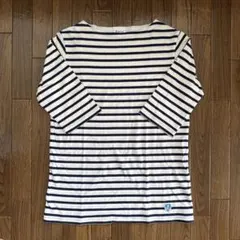 ORCIVAL ストライプ 五分袖 Tシャツ サイズ2