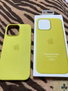 純正iPhone 16 Pro Max シリコンケース イエロー