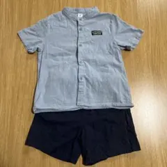 SHEIN 半袖シャツ・ショートパンツセット 6Y