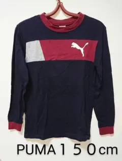 PUMA コットン長袖シャツ150㌢ 吸汗速乾 オールドプーマ 男女