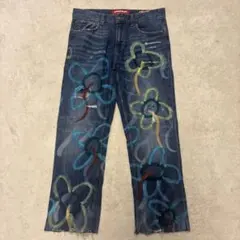 【激レア】UNK NBA LAKERS デニム　ジーパン VINTAGE UNK NBA DENIM JEANS ALL TEAM PATCHWORK SIXERS LAKERS