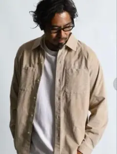 The DUFFER 硫化染めストレッチコーデュロイシャツ