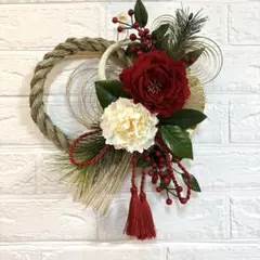 No.57 しめ縄リース　お正月飾り