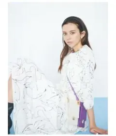 未使用♡CELFORD♡セルフォード ラインフラワープリントワンピース 36