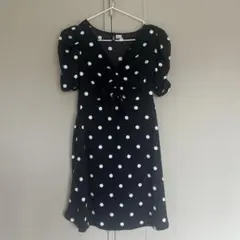 【未使用】H&M ドット柄　ミニワンピース　S