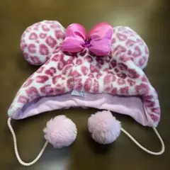 ミニーちゃん ヒョウ柄ファンキャップ