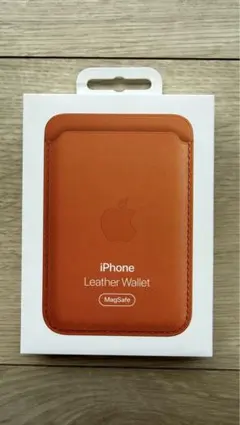 【新品未使用】iPhone Leather Wallet MagSafe iPhoneにピッタリくっつくカードケース「MagSafe対応iPhoneレザー