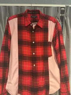 COMME des GARCONS HOMME 赤 チェックシャツ Sのサムネイル