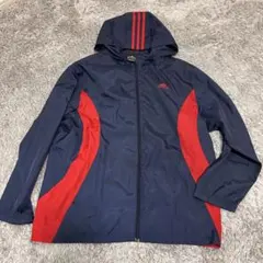 訳あり❗️adidas アディダス キッズ ジャンバー 薄手 150㎝ ネイビー