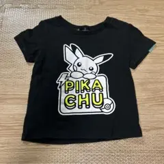 ポケモンセンター ピカチュー Tシャツ 黒 半袖 110センチ