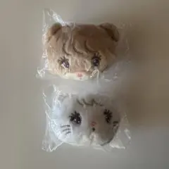 匿名配送 mikko フェイスマスコット キャミー ラテ 2個セット